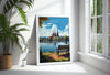 Lichfield Travel Poster, Travel Print of Lichfield, England, Staffordshire Art, Lichfield Art Lovers Gift, Wall Art Print