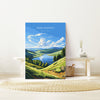 Peak District Travel Poster Wall Art, Travel Print of Peak District, Peak District Art Lovers Gift, English Countryside