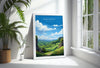 Peak District Travel Poster Wall Art, Travel Print of Peak District, Peak District Art Lovers Gift, English Countryside