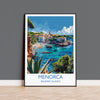 Menorca Travel Print, Travel Poster of Menorca, Balearic Islands Art Lovers Gift, Menorca Wall Art