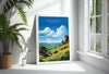 Peak District Travel Poster Wall Art, Travel Print of Peak District, Peak District Art Lovers Gift, English Countryside