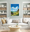 Peak District Travel Poster Wall Art, Travel Print of Peak District, Peak District Art Lovers Gift, English Countryside