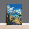 Pompeii Travel Print Wall Art, Travel Poster of Pompeii, Pompeii Art Lovers Gift, Italy, Italian Art Gift