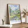 Yorkshire Dales Poster, Travel Print of Yorkshire Dales, England, Yorkshire Dales Art Lovers Gift, Travel Watercolour Gift