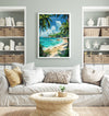 Barbados Travel Poster, Travel Print of Barbados, Caribbean, Barbados Art Lovers Gift, Caribbean Gift, Wall Art Print