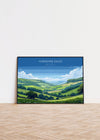 Yorkshire Dales Landscape Travel Poster Wall Art, Travel Print of Yorkshire Dales, Yorkshire Dales Art Lovers Gift, English Countryside