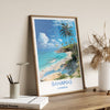 Bahamas Travel Poster Wall Art, Travel Print of Bahamas, Caribbean, Bahamas Art Lovers Gift, Caribbean Gift, Wall Art Print