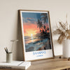 Bahamas Travel Poster Wall Art, Travel Print of Bahamas, Caribbean, Bahamas Sunset Art Lovers Gift, Caribbean Gift, Wall Art Print