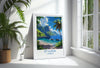 St Lucia Travel Poster Wall Art, Travel Print of St Lucia, Caribbean, St Lucia Art Lovers Gift, Caribbean Gift, Wall Art Print