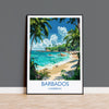 Barbados Travel Print, Travel Poster of Barbados, Caribbean, Barbados Art Lovers Gift, Caribbean Gift, Wall Art Print