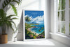 Antigua Travel Print Wall Art, Travel Poster of Antigua, Caribbean, Antigua Art Lovers Gift, Caribbean Gift, Wall Art Print