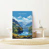 Lake District Travel Poster Wall Art, Travel Print of Lake District, Lake District Art Lovers Gift, English Countryside