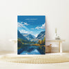 Lake District Travel Poster Wall Art, Travel Print of Lake District, Lake District Art Lovers Gift, English Countryside