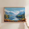 Lake District Landscape Travel Poster Wall Art, Travel Print of Lake District, Lake District Art Lovers Gift, Cumbria, English Countryside