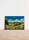 Devon Landscape Travel Poster Wall Art, Travel Print of Devon, Devon Art Lovers Gift, English Countryside