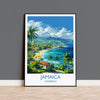 Jamaica Travel Print, Travel Poster of Jamaica, Caribbean, Jamaica Art Lovers Gift, Caribbean Gift, Wall Art Print