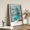 Majorca Travel Print, Travel Poster of Majorca, Balearic Islands Art Lovers Gift, Majorca Wall Art