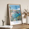 Menorca Travel Print, Travel Poster of Menorca, Balearic Islands Art Lovers Gift, Menorca Wall Art