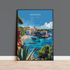 Menorca Travel Poster, Travel Print of Menorca, Balearic Islands Art Lovers Gift, Menorca Wall Art