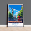 London Travel Print Wall Art, Travel Poster of London, London Art Lovers Gift, Big Ben Art Gift