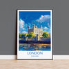 London Travel Print Wall Art, Travel Poster of London, London Art Lovers Gift, Tower of London Art Gift