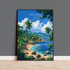 Koh Samui Travel Poster Wall Art, Travel Print of Koh Samui, Thailand, Koh Samui Art Lovers Gift, Travel Gift Art