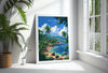 Koh Samui Travel Poster Wall Art, Travel Print of Koh Samui, Thailand, Koh Samui Art Lovers Gift, Travel Gift Art