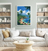 Koh Samui Travel Poster Wall Art, Travel Print of Koh Samui, Thailand, Koh Samui Art Lovers Gift, Travel Gift Art