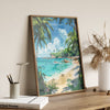 Barbados Travel Poster, Travel Print of Barbados, Caribbean, Barbados Art Lovers Gift, Caribbean Gift, Wall Art Print