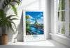 Paris Travel Poster, Travel Print of Paris, France, Paris Art Lovers Gift, Eiffel Tower France Wall Art