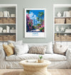 Miami Travel Print Wall Art, Travel Poster of Miami, Miami Art Lovers Gift, USA Art Gift