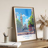 London Travel Print Wall Art, Travel Poster of London, London Art Lovers Gift, Big Ben Art Gift