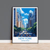 New York Travel Print Wall Art, Travel Poster of New York , New York Art Lovers Gift, USA Art Gift