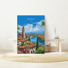 Verona Travel Poster Wall Art, Travel Poster of Verona, Verona Art Lovers Gift, Italy, Italian Art Gift