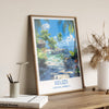 Belize Travel Print, Travel Poster of Belize, Central America Poster, Belize Wall Art Lovers Gift