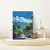 Honduras Travel Poster, Travel Print of Honduras, Central America Poster, Honduras Wall Art Lovers Gift