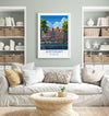 Amsterdam Travel Poster, Travel Print of Amsterdam, Netherlands, Dutch Art Lovers Gift, Wall Art Print