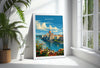 Budapest Travel Poster Wall Art, Travel Print of Budapest, Budapest Art Lovers Gift, Hungary Art Gift