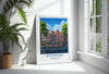 Amsterdam Travel Poster, Travel Print of Amsterdam, Netherlands, Dutch Art Lovers Gift, Wall Art Print