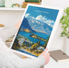 Queenstown Travel Poster, Travel Print of Queenstown, New Zealand Art Lovers Gift, Queenstown Wall Art