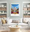 Agra Travel Print, Travel Poster of Agra, Taj Mahal Art Lovers Gift, Uttar Pradesh, India Wall Art