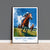Newton Abbot Travel Poster Wall Art, Travel Print of Newton Abbot, Devon,England, Newton Abbot Races Art Lovers Gift, England Art Gift