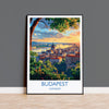 Budapest Travel Print Wall Art, Travel Poster of Budapest, Budapest Art Lovers Gift, Hungary Art Gift