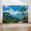 Blue Mountains Travel Poster Wall Art Landscape, Travel Print of Blue Mountains , Sydney Art Lovers Gift,Australia Landscape Art Gift