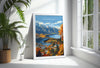 Queenstown Travel Poster, Travel Print of Queenstown, New Zealand Art Lovers Gift, Queenstown Wall Art