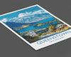 Queenstown Travel Print, Travel Poster of Queenstown, New Zealand Art Lovers Gift, Queenstown Wall Art