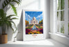 Agra Travel Print, Travel Poster of Agra, Taj Mahal Art Lovers Gift, Uttar Pradesh, India Wall Art