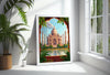 Agra Travel Poster, Travel Print of Agra, Taj Mahal Art Lovers Gift, Uttar Pradesh, India Wall Art