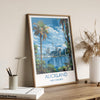 Auckland Travel Print, Travel Poster of Auckland, New Zealand Art Lovers Gift, Auckland Wall Art