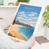 Manly Beach Print, Travel Poster of Manly Beach, Sydney, New South Wales, Australia, Travel Gift